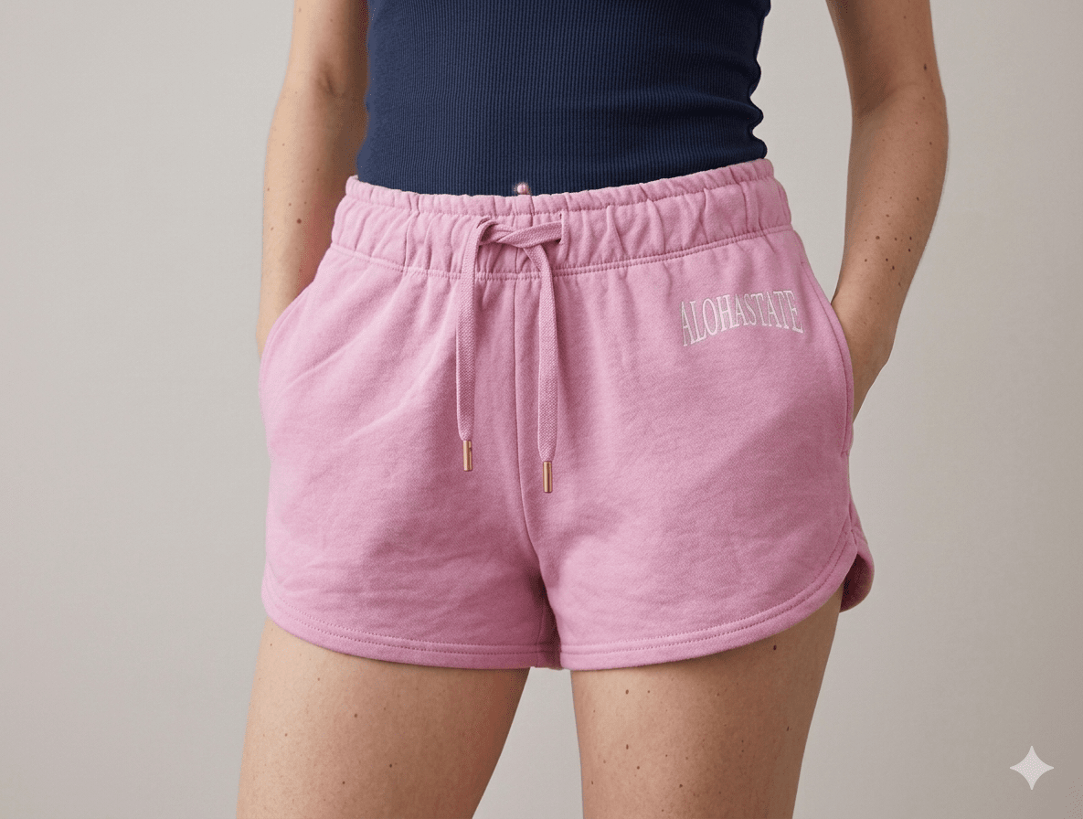 Ladies Side Pocket Fitness Running Sports Shorts - Image 2